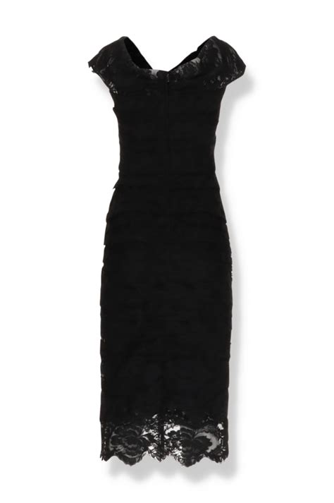 dolce gabbana spitzenkleid schlamm dunkel
